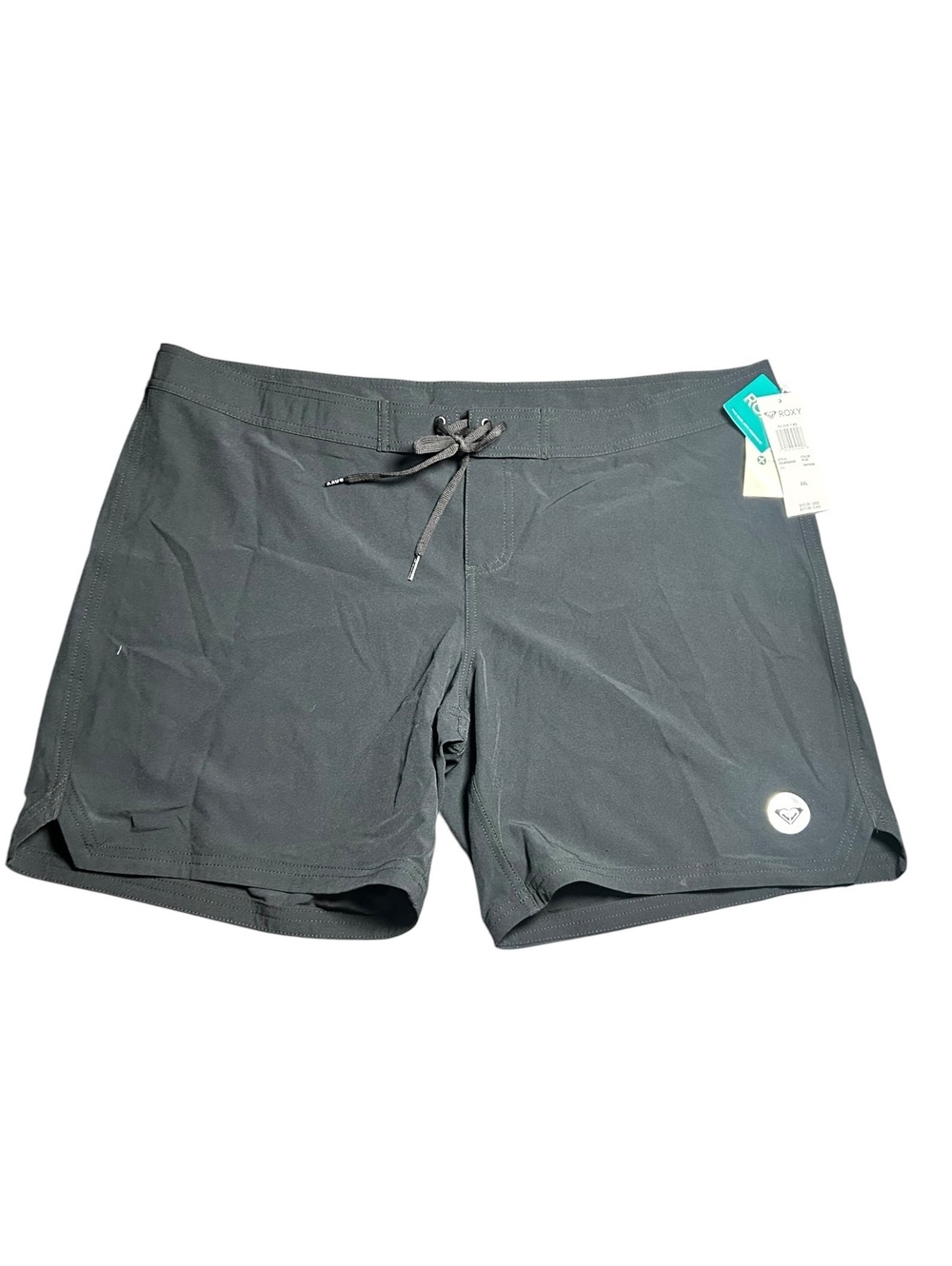 ROXY black to dye 7 Beach board shorts size XXL eco friendly 4 way stretch NWT
